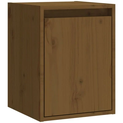 Image of vidaXL Wall Cabinet Honey Brown 30x30x40 cm Solid Wood Pine
