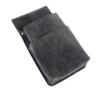 Image of Alassio 42197 Belt Bag for Waiter&#039;s Purse/Holster Wallet/Coin Purse/Holder Wallet/Halter Approx. 22 x 14 4 cm/Grey, Gray, ca. 15 cm, Wallet Grey
