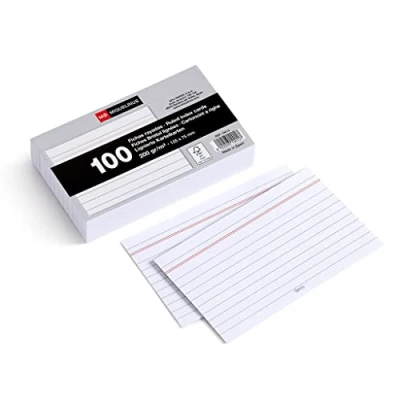 Image of Miquel Rius Number 2 Striped Cards, Pack of 100