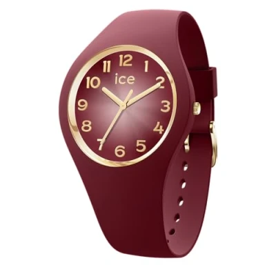 Image of ICE WATCH glam secret Burgundy Women&#039;s wristwatch with plastic strap 021327 (Small +)