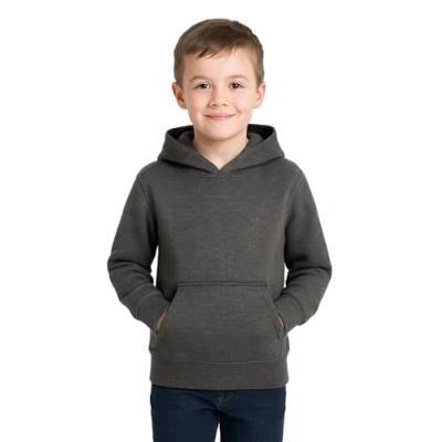 Image of A2Z 4 Kids Girls Boys Plain And Tie Dye Print Sweatshirt Pullover Sweat Hoodie Charcoal 13