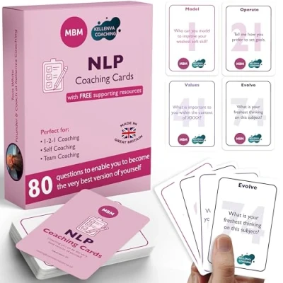 Image of MBM 78 NLP Coaching Cards. Known as Flash Cards, Emotion Conversation Starters &amp; Oracle Coach Gifts for Managers/Coaches. Use to Develop Emotional Intelligence, Improve Mindset Anxiety