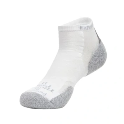Image of 1 Pair White Experia By Cushioned Running Micro Mini Crew Socks Unisex 10 11 Thorlos