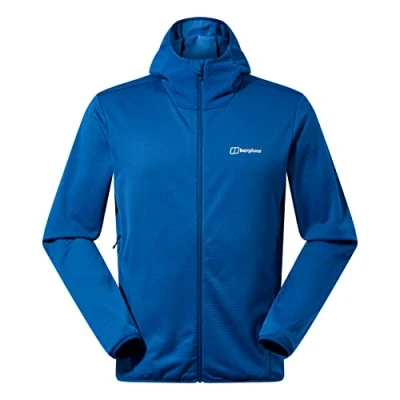 Image of Berghaus Men&#039;s Keppla Hooded Fleece Jacket, Extra Warmth, Smart Fit, Limoges, XS