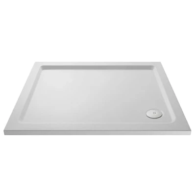 Image of 1100 x 700mm Premium Slip Resistant Rectangular Shower Tray White
