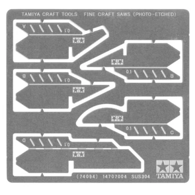 Image of Tamiya 300074094 Fotoätz 0.1 Multipurpose Blade (Pack of 5)
