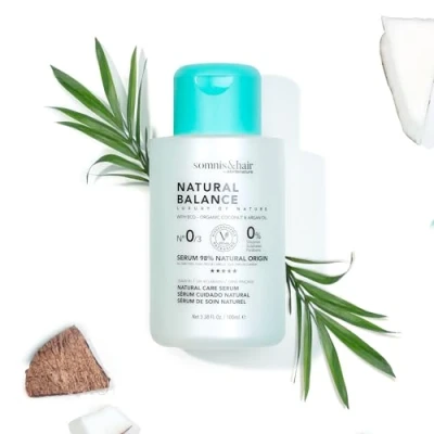 Image of somnis&amp;hair Natural Balance 98% Hair Serum Rinse Free Sulfate, Paraben and Silicone Vegan 100ml
