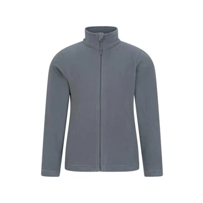 Image of Mountain Warehouse Camber II Kids Full Zip Fleece Comfy, Lightweight Sweatshirt, &amp; Anti Pill, for Boys Girls Spring Summer, Camping, Outdoors Hiking Medium Grey 3 4 Years