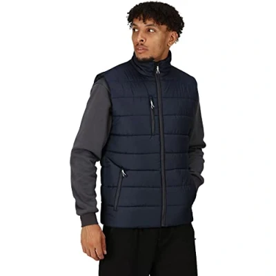 Image of Regatta Professional Men&#039;s Insulated Navigate Thermal Bodywarmer Navy Seal Grey, Size: XL