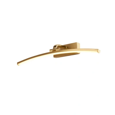 Image of Santorini 50cm Picture Light Satin Brass, Polished Metal