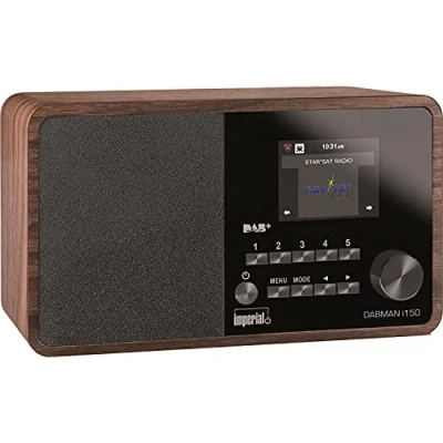 Image of Imperial DABMAN i150 Internet Radio/Digital Radio (Internet, DAB+/DAB, FM, USB, WLAN, 2.8 Inch Colour Display) Wood, Brown