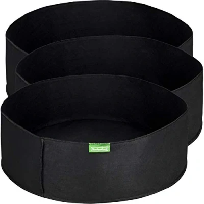 Image of GardenMate 3 Pack 60 litres/15 gallons raised bed bag Grow bags with soft felt like texture that promote air root pruning