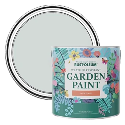 Image of Rust Oleum Grey Mould Resistant Garden Paint In Satin Finish Dove 2.5L