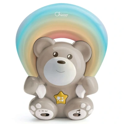 Image of Chicco Rainbow Bear Projector for Bedtime Lights and Calming Music Baby