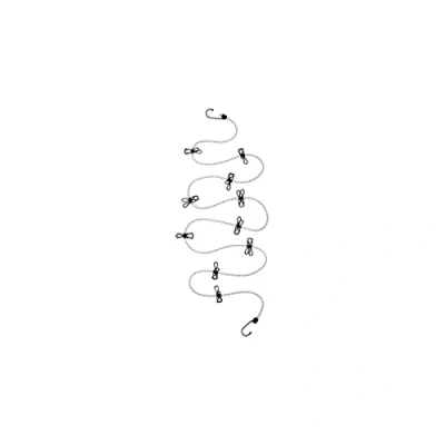Image of Fackelmann Clothes Line Extendible from 2.50 to 4 m + 10 Pegs Included Fabric and Metal