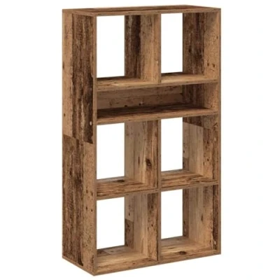 Image of vidaXL Antique Wood Bookcase 66 x 31 112 cm in Multilayer
