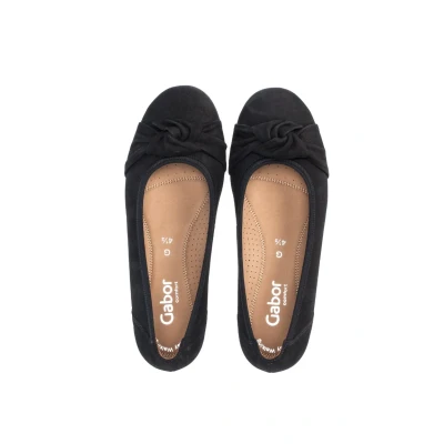 Image of Gabor Comfort Ballet pumps, Women&#039;s, Size: 4, Schwarz Suede