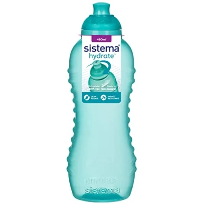 Image of Sistema Squeeze Twist &#039;n&#039; Sip Sports Water Bottle 460 ml Leakproof Kids BPA Free Assorted Colours (Not Selectable) 1 Count