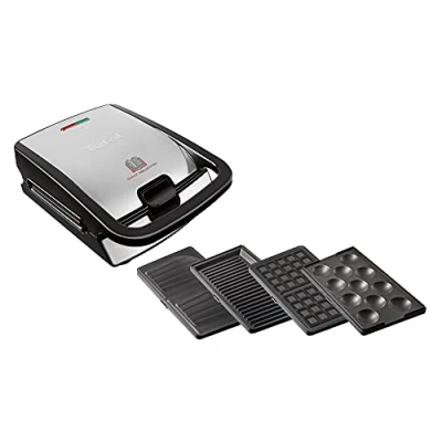 Image of Tefal SW854D16 sandwich maker 700 W Black, Stainless steel