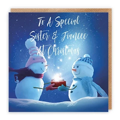 Image of Hunts England Sister And Fiancee Christmas Card To A Special &amp; At Starry Night Collection Fun