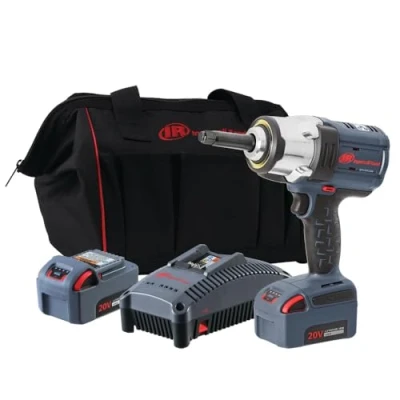 Image of Ingersoll Rand 1/2&quot; Drive Powerful Impact Wrench W7252 K22B EU in Practical case, Professional Cordless with 2&quot; Anvil &amp; 20 V Set 2 Batteries, 5 AH and Charger Tool case (UK Plug)
