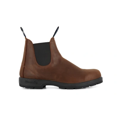 Image of Blundstone Unisex #1477 Antique Brown Thermal Chelsea Boot Sheepskin Size UK 8.5