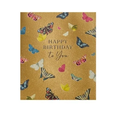 Image of UK Greetings Birthday Card for Her/Friend Butterflies Design