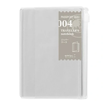 Image of Midori Traveler&#039;s Notebook (Refill 004) Zipper Case Passport Size