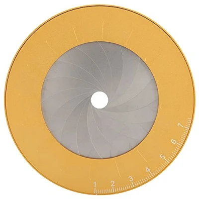 Image of Circle Drawing Tool Measuring Ruler Stainless Steel Party Rotary Adjustable Flexible Round Drafting Geometric Templates