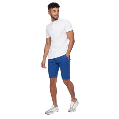 Image of Crosshatch Mens Slim Fit Chino Cotton Summer Casual Shorts(32W/Royal)