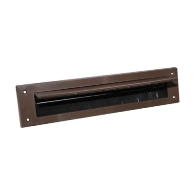 Image of Letterbox Cover Draught Excluder with Brush Brown flap