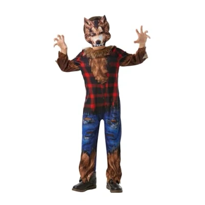 Image of Rubie&#039;s 3004203 4000 Official Werewolf Werwolf Costume, Boys, Multicolour, S