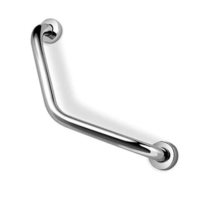 Image of Shower Grab Rail Stainless Steel Bath Handle Safe Wall Mounted Bathroom Non Slip Hold Support Toilet 44.5 cm