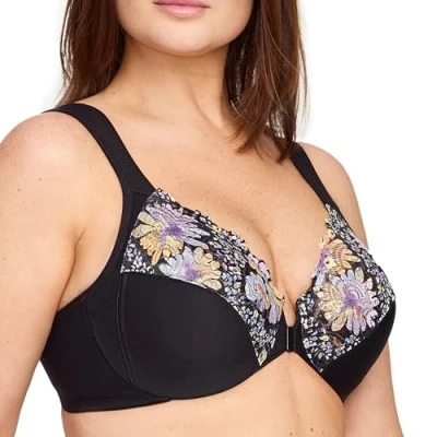 Image of Glamorise Full Figure Plus Size Wonderwire Front Closure Bra Underwire #1245