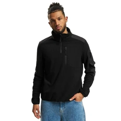 Image of Brandit Troyer Ripstop Fleece jacket, Men&#039;s, Size: Large, Black