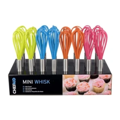 Image of Cute Retro colourful mini whisk assorted colours kitchen gadget aid