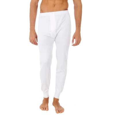 Image of Abanderado Mens Long fleece type inner pants, model 0278 for men. Maximum warmth and comfort in cold climates. White Size Large