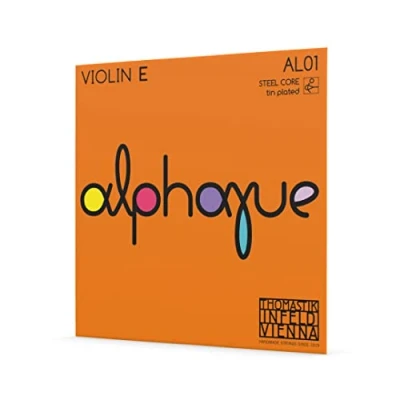 Image of Thomastik Single string for Violin ALPHAYUE 4/4, scale 325mm/12.8&quot; steel core E core, pewter