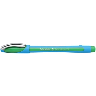 Image of Schneider Slider Memo 150204 Ballpoint Pens XB Tip Pack of 10 Green