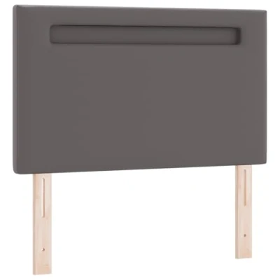 Image of vidaXL Headboard Plain Design Grey 100 cm Faux Leather