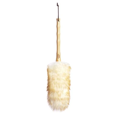 Image of KitchenCraft Living Nostalgia Lambswool Duster, Brown, 48cm