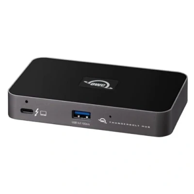 Image of OWC Thunderbolt Hub Docking Station Grey/Black 4 USB A