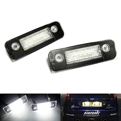 Image of RZG 2x LED Licence Number Plate Light White Canbus For Fiesta V VI Fusion Mondeo II