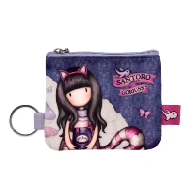 Image of Santoro Gorjuss Zip Purse Cheshire Cat