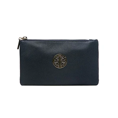 Image of Women&#039;s Long &amp; Son Small Clutch, Wristlet, Shoulder ,Cross Body Bags (Navy)