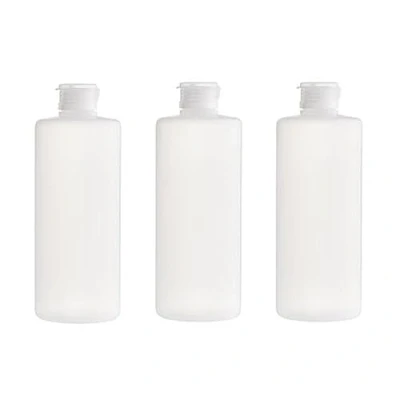 Image of 3Pcs 400ml Empty Refillable Clear Plastic Soft Tube Squeeze Bottle with Flip Cap Travel Makeup Cosmetic Toiletries Packing Storage Containers for Shampoo Body Wash Toner Lotion