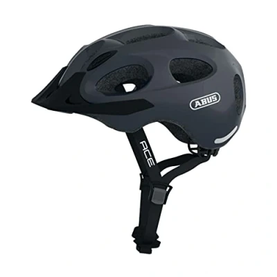 Image of ABUS Youn I ACE City Helmet Modern Bicycle for Daily Use Women and Men Blue, Size L