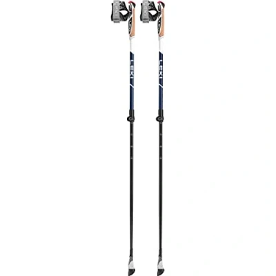 Image of LEKI Smart Supreme Poles, Midnight Blue/Dark Metallic, 100 130 cm