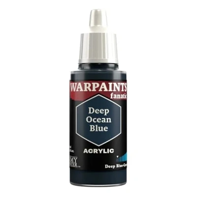 Image of The Army Painter Blue Warpaints Fanatic 18ml Acrylic Paints (Deep Ocean Blue)