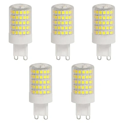 Image of Aiwerttes G9 12W LED Light Bulbs Replacement of 100W Halogen Lamp 1200 Lumen,Cold White 6000K,Ceramic Base,Non Dimmable Bulb for Home Lighting,Capsule Bulb,Pack 5